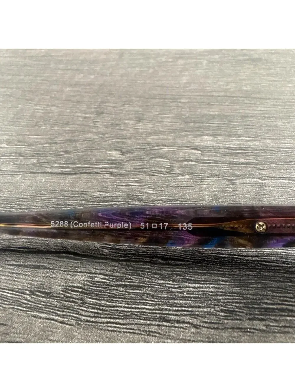 Coach Eyeglasses Hc6065 5288 Confetti Purple Rectangle FRAMES ONLY 51-17-135